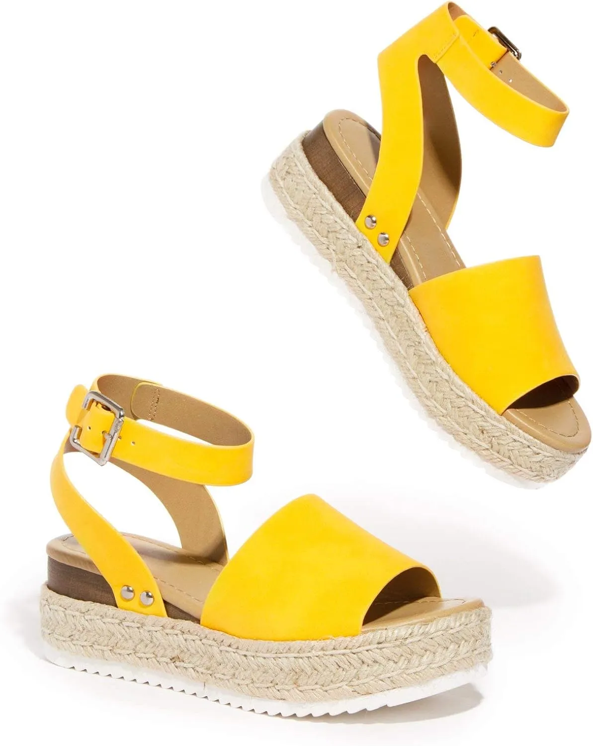 Soda Women's Shoes Clip Open Toe Casual Platform Sandals