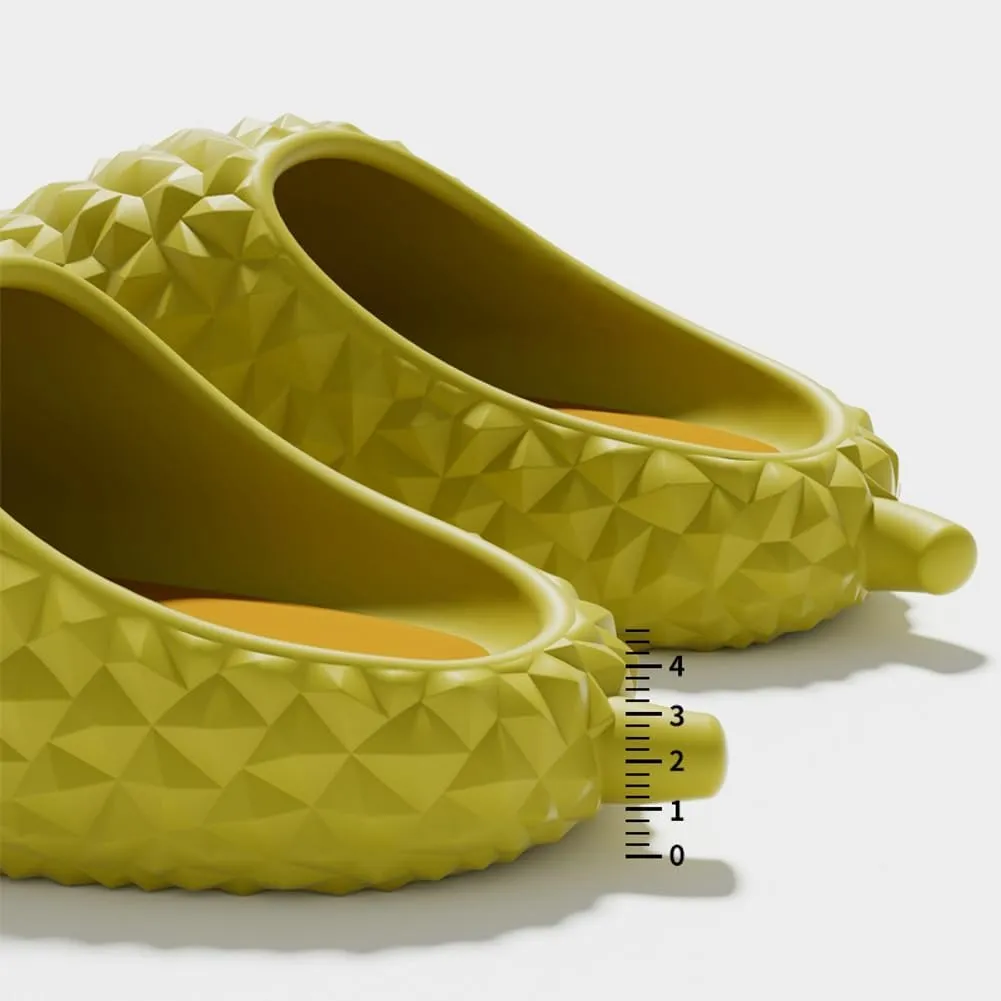 Solyinne Cute Durian Slippers for Women Men Cloud Slippers EVA Non-Slip Bathroom Slippers Sandals Open Toe Indoor And Outdoor Slides 2024