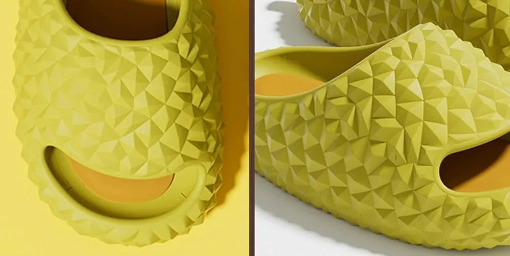 Solyinne Cute Durian Slippers for Women Men Cloud Slippers EVA Non-Slip Bathroom Slippers Sandals Open Toe Indoor And Outdoor Slides 2024