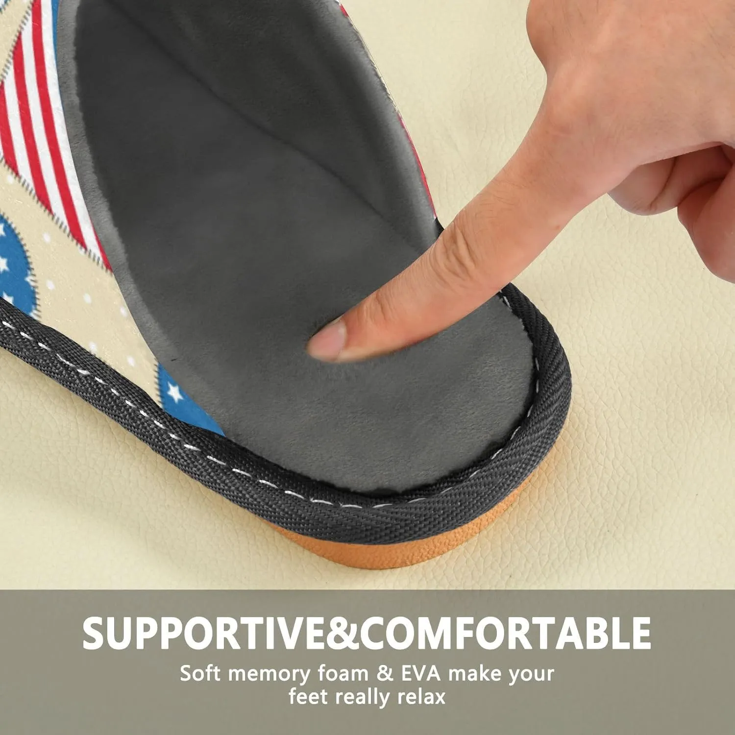 Spa Slippers Indoor House Fuzzy Slippers Soft Memory Foam Non-Slip Home Slipper Winter Shoes For Bedroom Hotel Travel 4-11