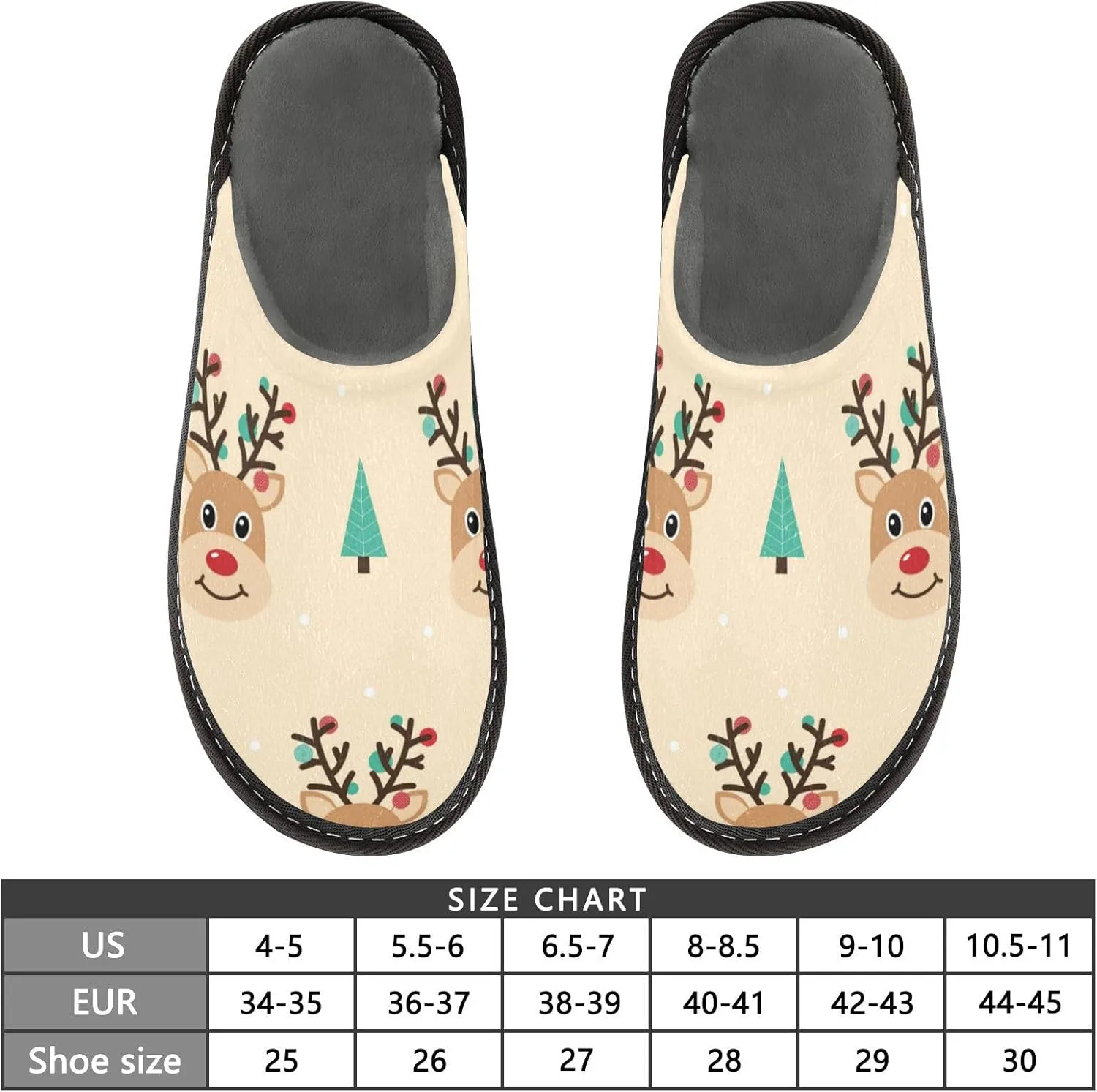 Spa Slippers Indoor House Fuzzy Slippers Soft Memory Foam Non-Slip Home Slipper Winter Shoes For Bedroom Hotel Travel 4-11
