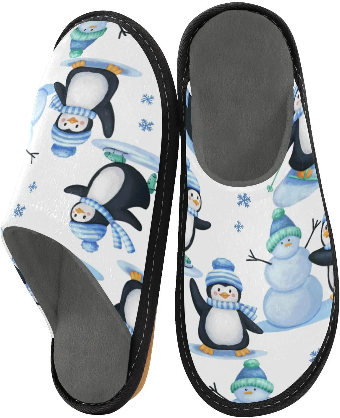 Spa Slippers Indoor House Fuzzy Slippers Soft Memory Foam Non-Slip Home Slipper Winter Shoes For Bedroom Hotel Travel 4-11