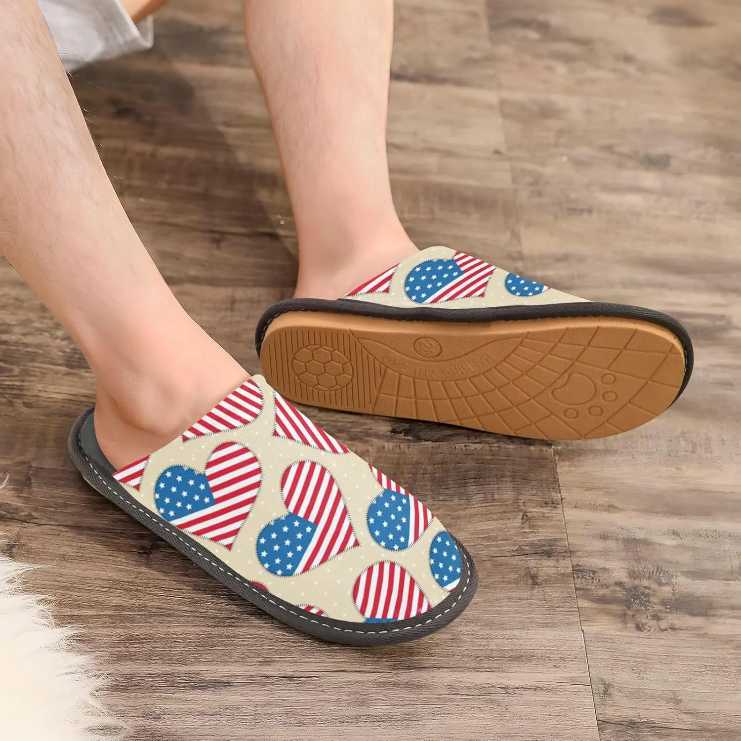 Spa Slippers Indoor House Fuzzy Slippers Soft Memory Foam Non-Slip Home Slipper Winter Shoes For Bedroom Hotel Travel 4-11