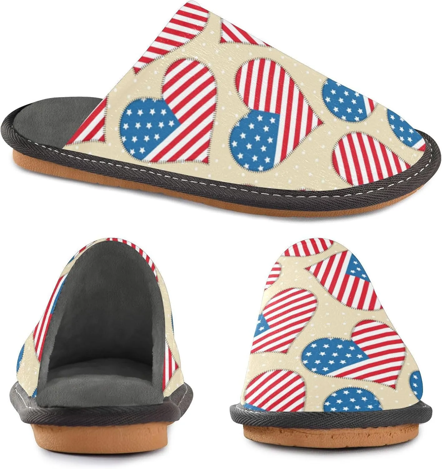 Spa Slippers Indoor House Fuzzy Slippers Soft Memory Foam Non-Slip Home Slipper Winter Shoes For Bedroom Hotel Travel 4-11