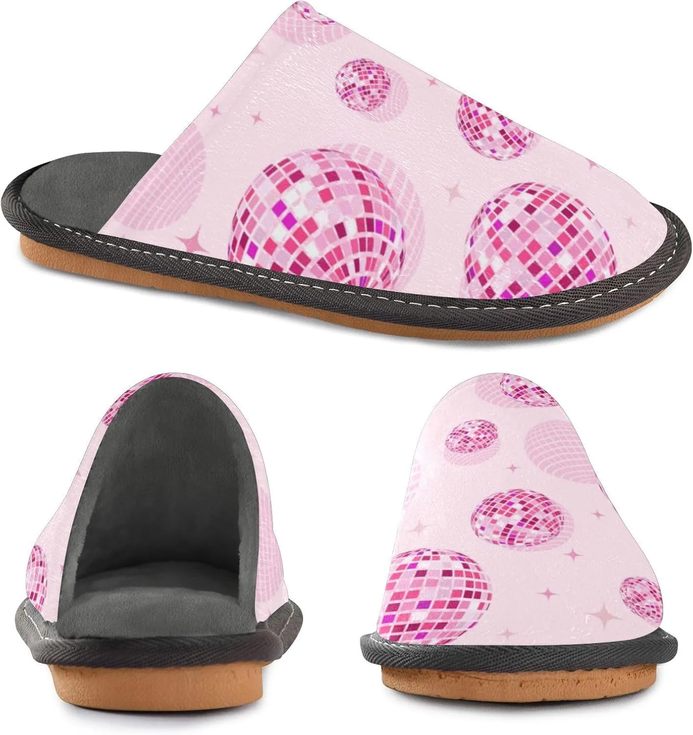 Spa Slippers Indoor House Fuzzy Slippers Soft Memory Foam Non-Slip Home Slipper Winter Shoes For Bedroom Hotel Travel 4-11