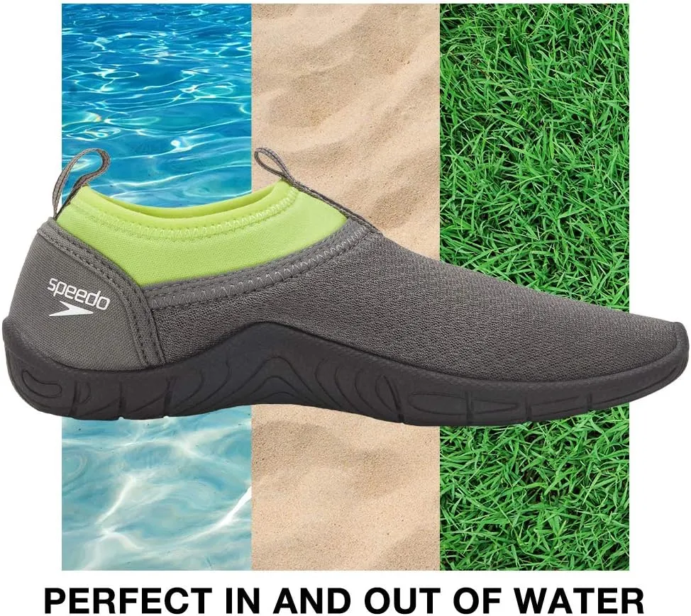 Speedo Unisex-Child Water Shoe Tidal Cruiser Toddler Unisex,black/dark gull grey,6/7 Toddler Unisex Baby US