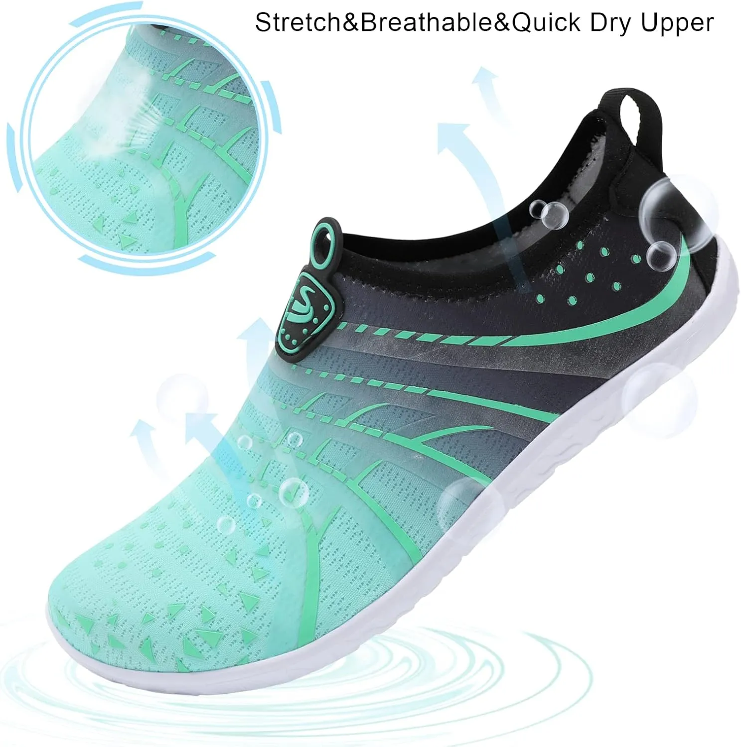 Spesoul Womens and Mens Water Shoes Breathable Quick Dry Soft Barefoot Aqua Socks for Hiking Swim Beach Surf Yoga Sport