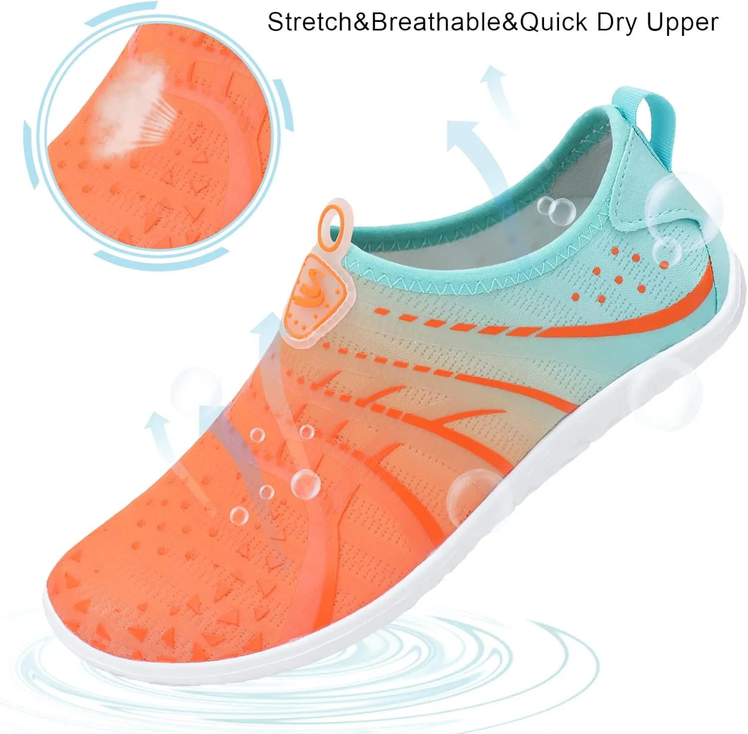 Spesoul Womens and Mens Water Shoes Breathable Quick Dry Soft Barefoot Aqua Socks for Hiking Swim Beach Surf Yoga Sport