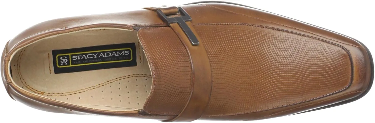 STACY ADAMS Men's Beau Moc Toe Bit Slip-On Loafer