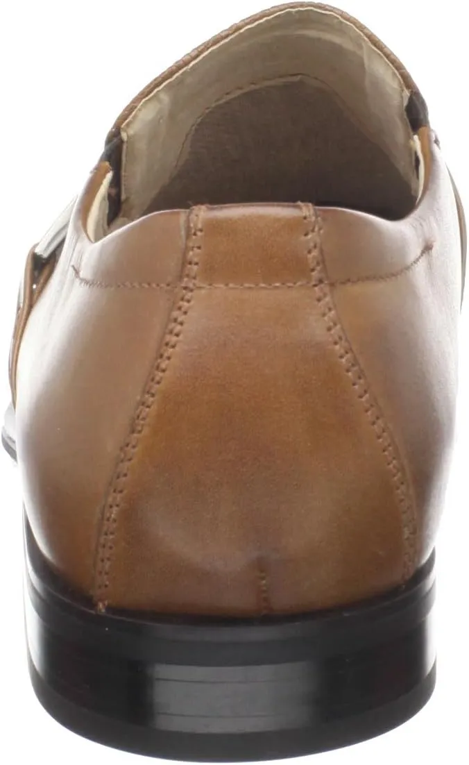 STACY ADAMS Men's Beau Moc Toe Bit Slip-On Loafer