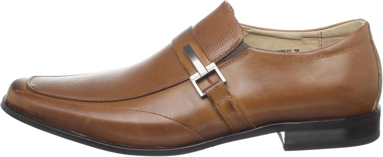 STACY ADAMS Men's Beau Moc Toe Bit Slip-On Loafer