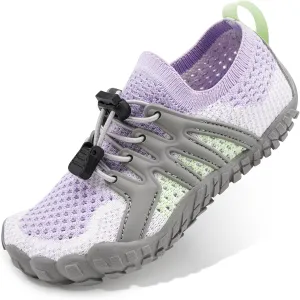 Stelle Girls Boys Water Shoes Aqua Socks with Adjustable Laces Quick Drying Beach Sports Non Slip Swimming Hiking Shoes