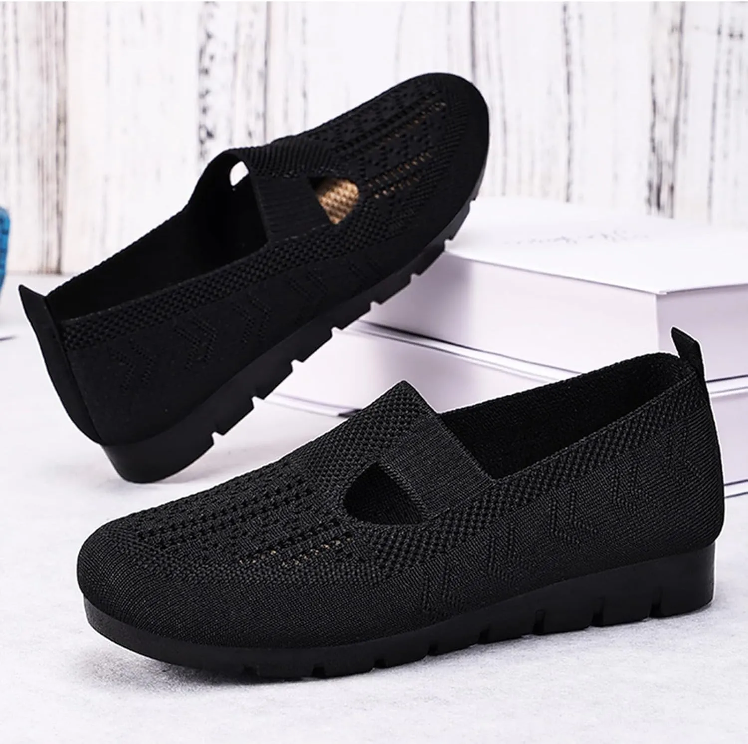 Summer Shoes for Womens 2025 New Comfortable Breathable Soft Slip-On Shoes Indoor Outdoor Casual Orthopedic Shoe