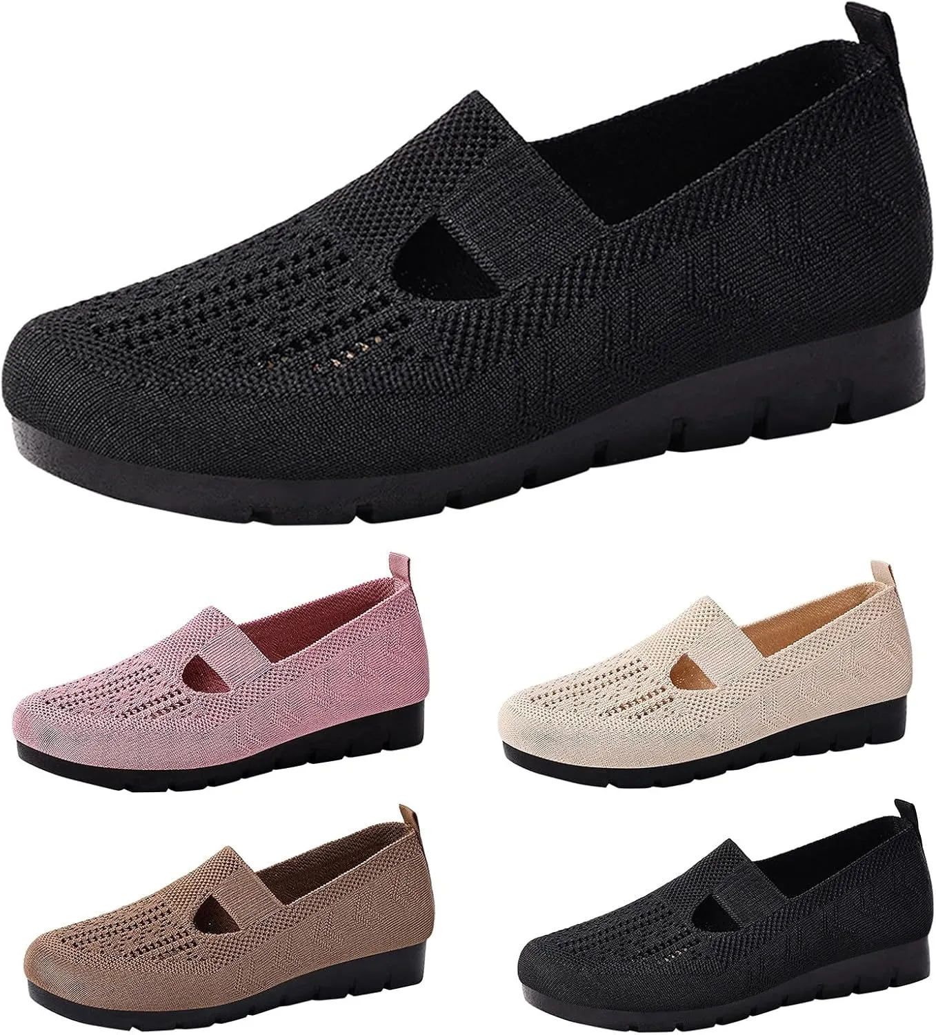 Summer Shoes for Womens 2025 New Comfortable Breathable Soft Slip-On Shoes Indoor Outdoor Casual Orthopedic Shoe