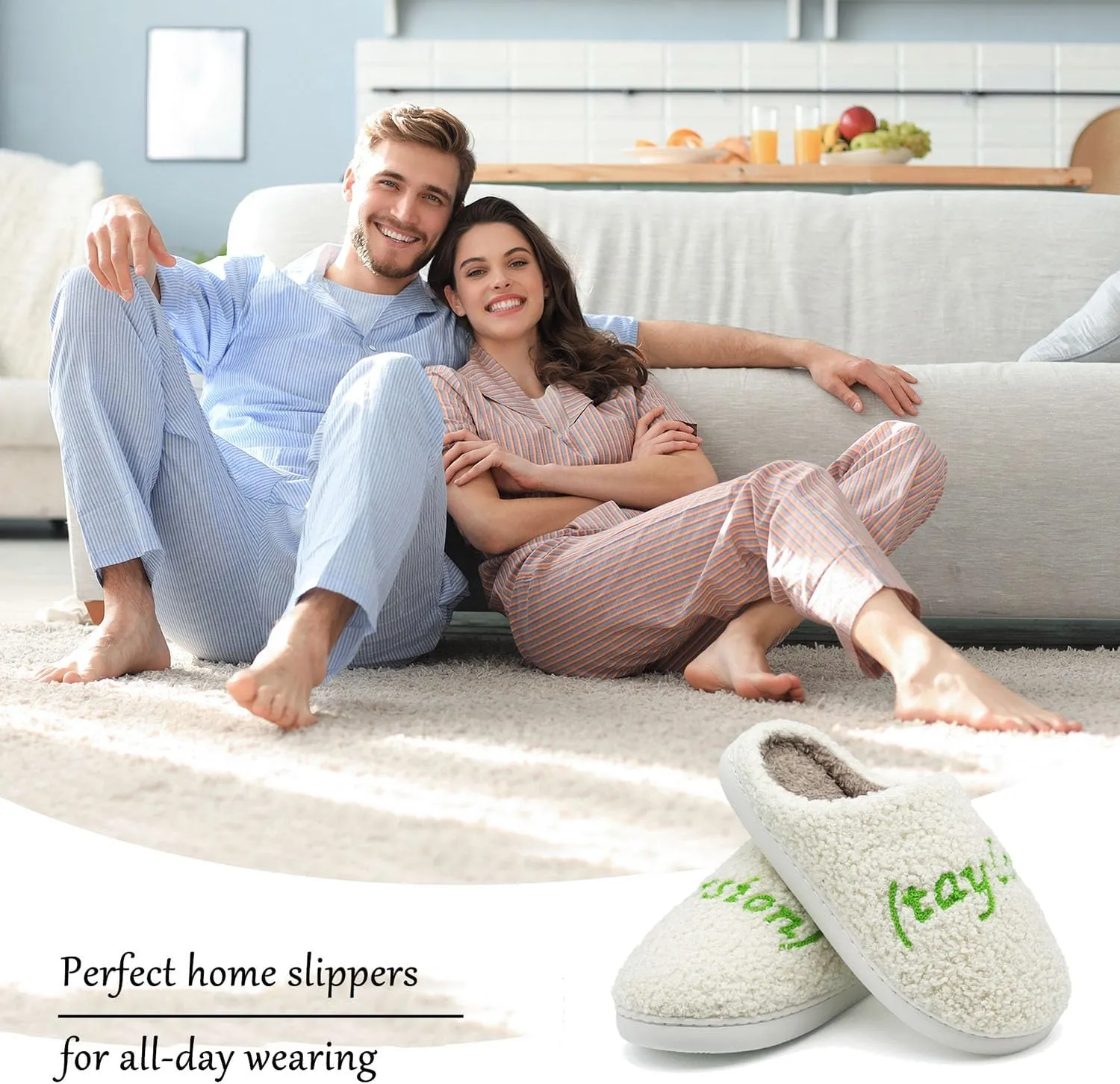 Taylors Slippers For Women Men, Comfy Ladies Bedroom Slipper, Birthday Gifts for Women, Cute House Shoe, Warm Fuzzy Indoor Memory Foam Slip on Shoes