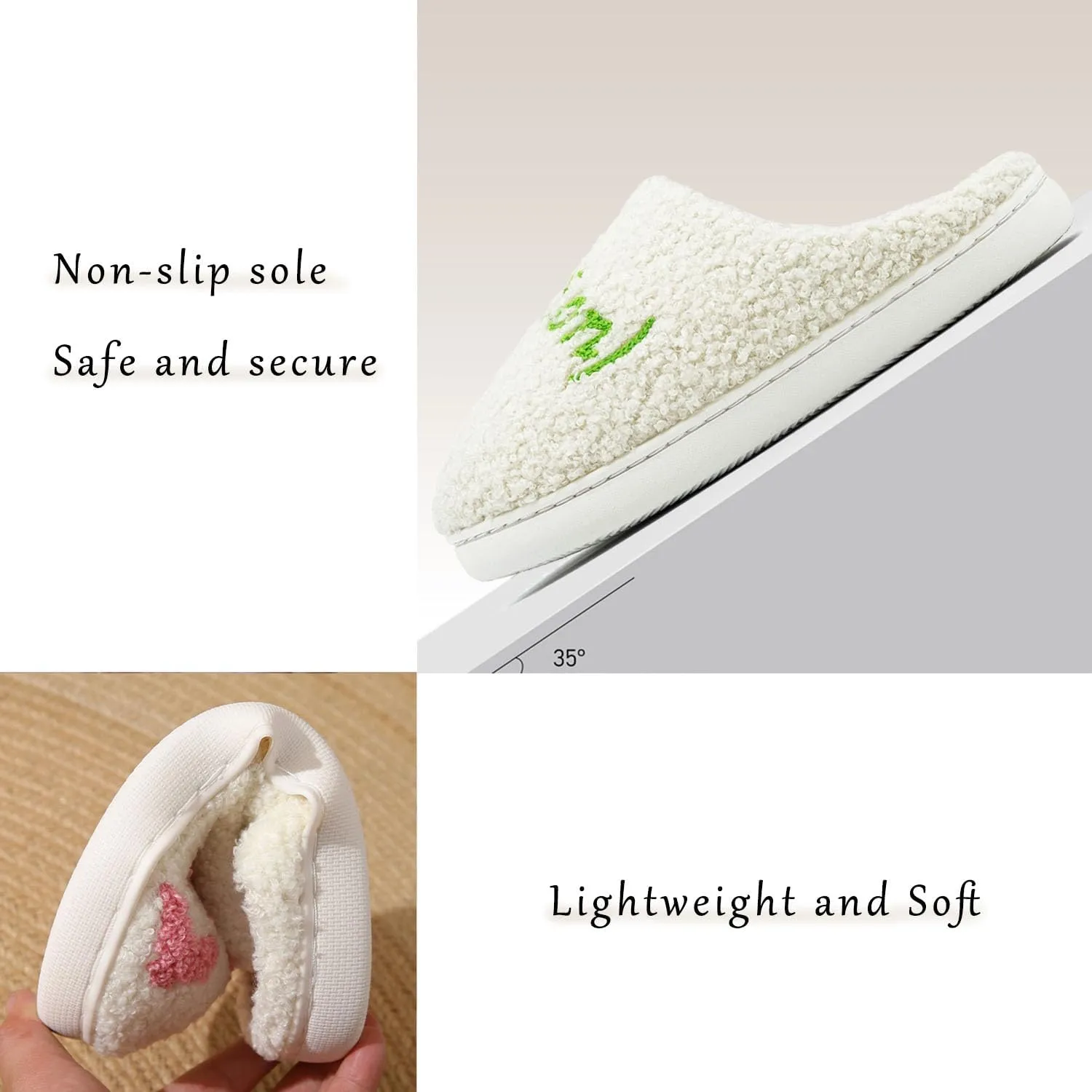 Taylors Slippers For Women Men, Comfy Ladies Bedroom Slipper, Birthday Gifts for Women, Cute House Shoe, Warm Fuzzy Indoor Memory Foam Slip on Shoes