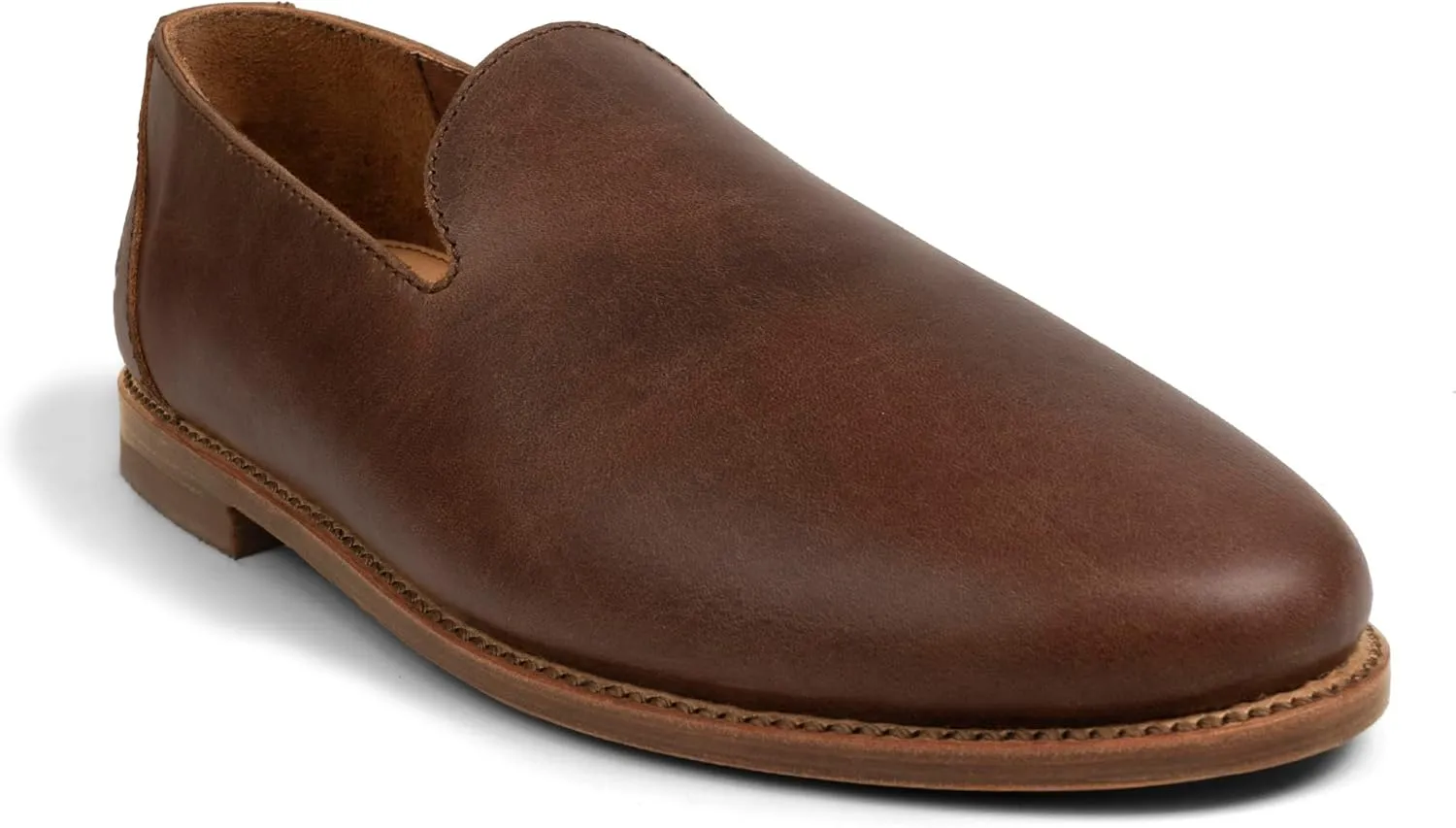 The Montana, Leather Slip On Loafers, Business Casual Shoes for Men, Mens Dress Sneakers, Men's Boat Shoe, Slipper & Moccasins Alternative, Comfortable Dressy Brown & Black, Non Slip Work Loafer