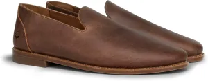 The Montana, Leather Slip On Loafers, Business Casual Shoes for Men, Mens Dress Sneakers, Men's Boat Shoe, Slipper & Moccasins Alternative, Comfortable Dressy Brown & Black, Non Slip Work Loafer