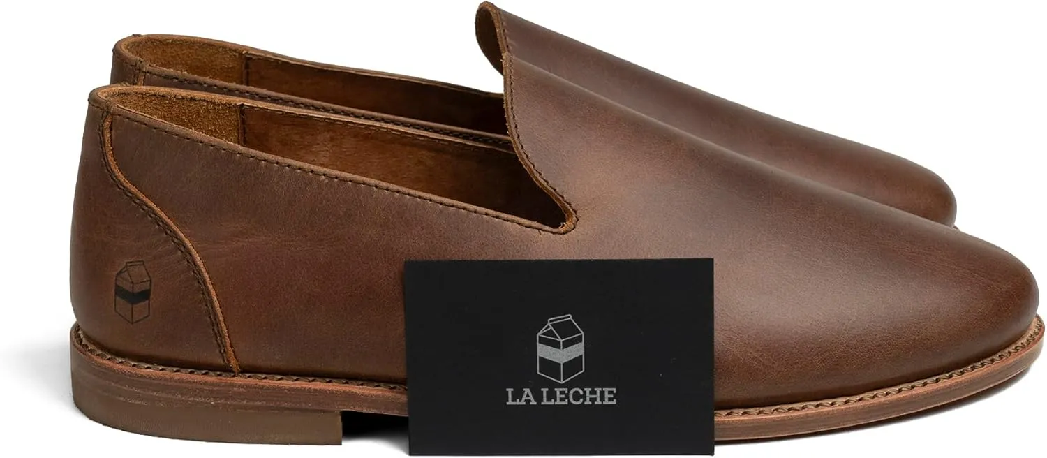 The Montana, Leather Slip On Loafers, Business Casual Shoes for Men, Mens Dress Sneakers, Men's Boat Shoe, Slipper & Moccasins Alternative, Comfortable Dressy Brown & Black, Non Slip Work Loafer