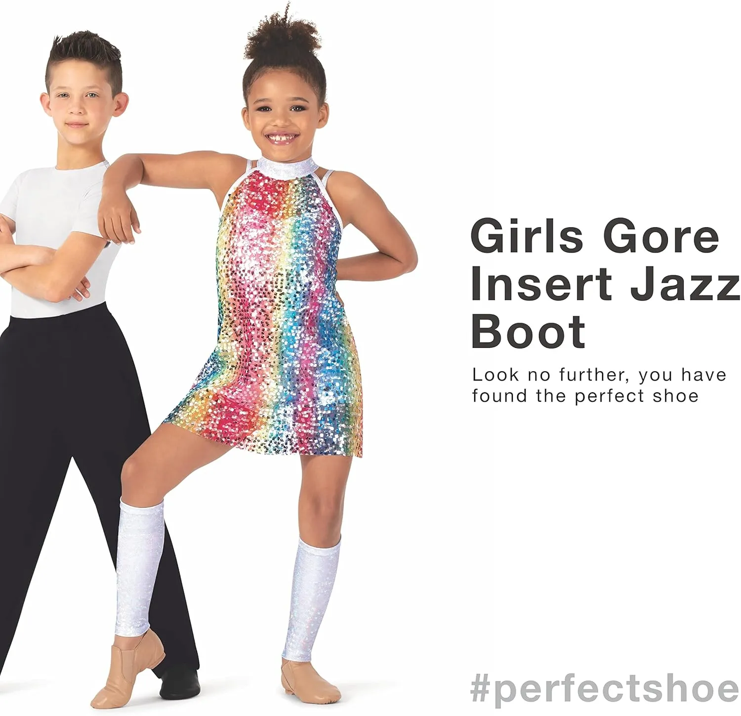 Theatricals Adult Side Inserts Jazz Shoes