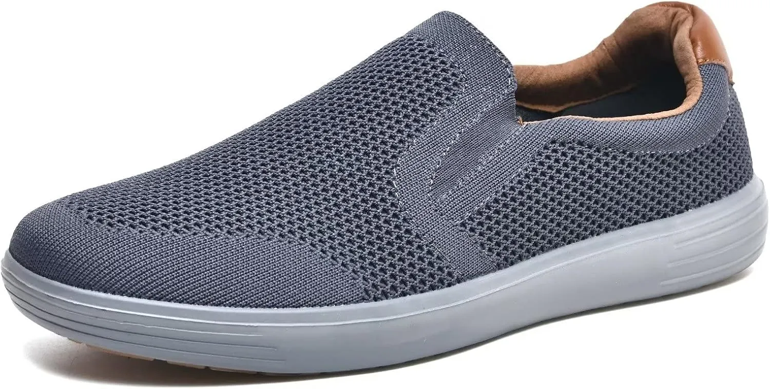 TIOSEBON Men's Mesh Slip on Walking Shoes-Comfortable Drving Loafer Fashion Sneaker