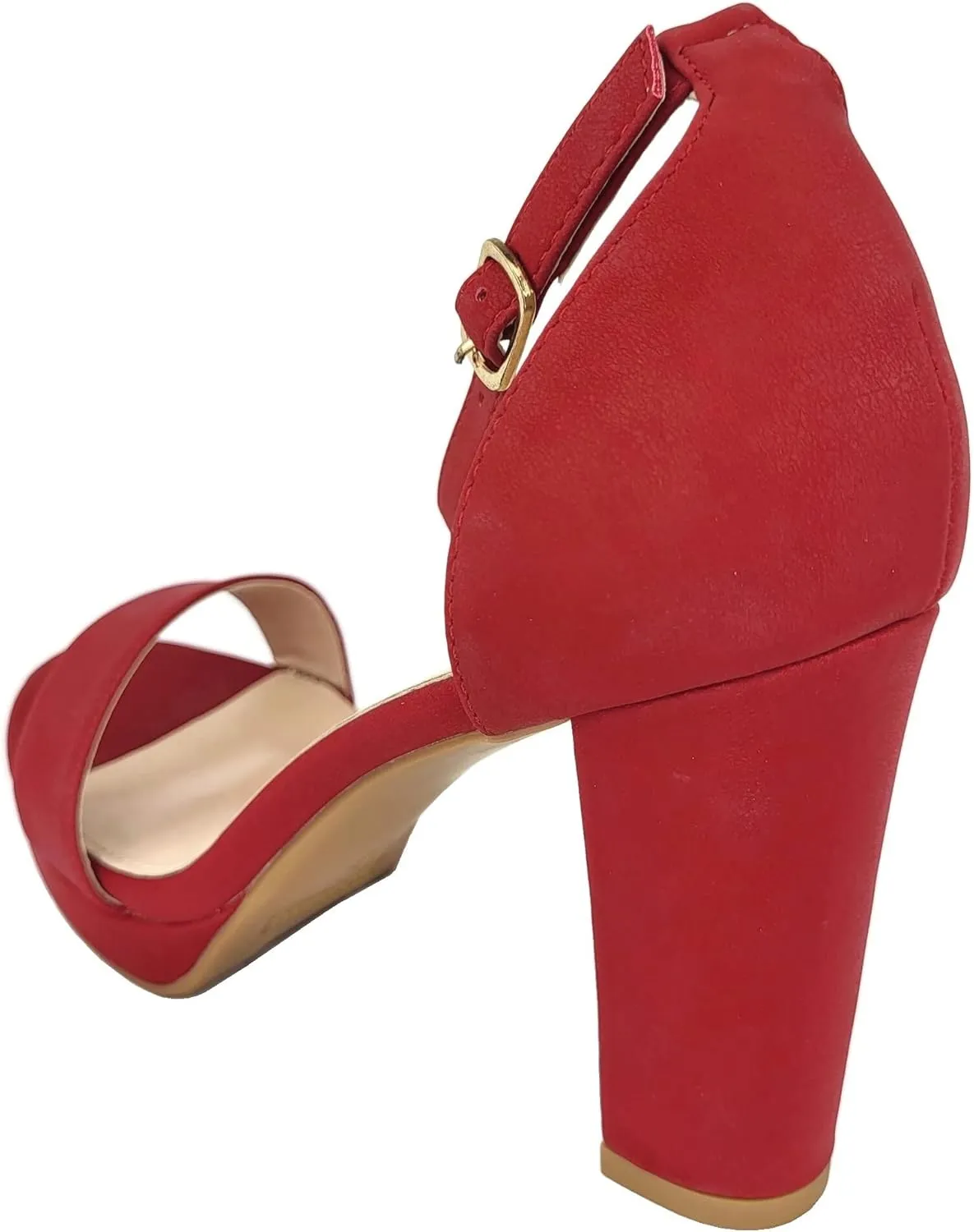 TOP Moda Platform High Heel Open Toe Dress Sandal Over The Toe Strap