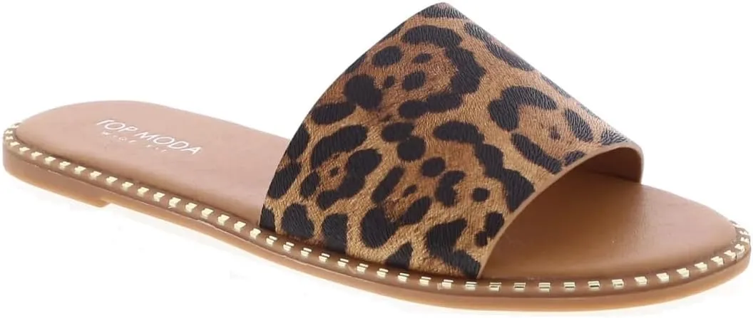 TOP Moda Women Open Toe Flat Fashion Sandals