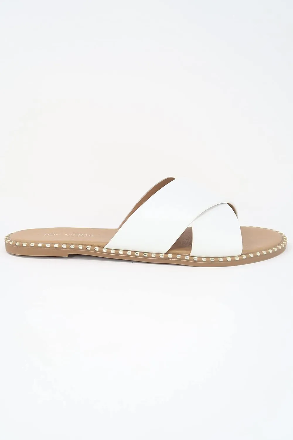 TOP Moda Women Open Toe Flat Fashion Sandals