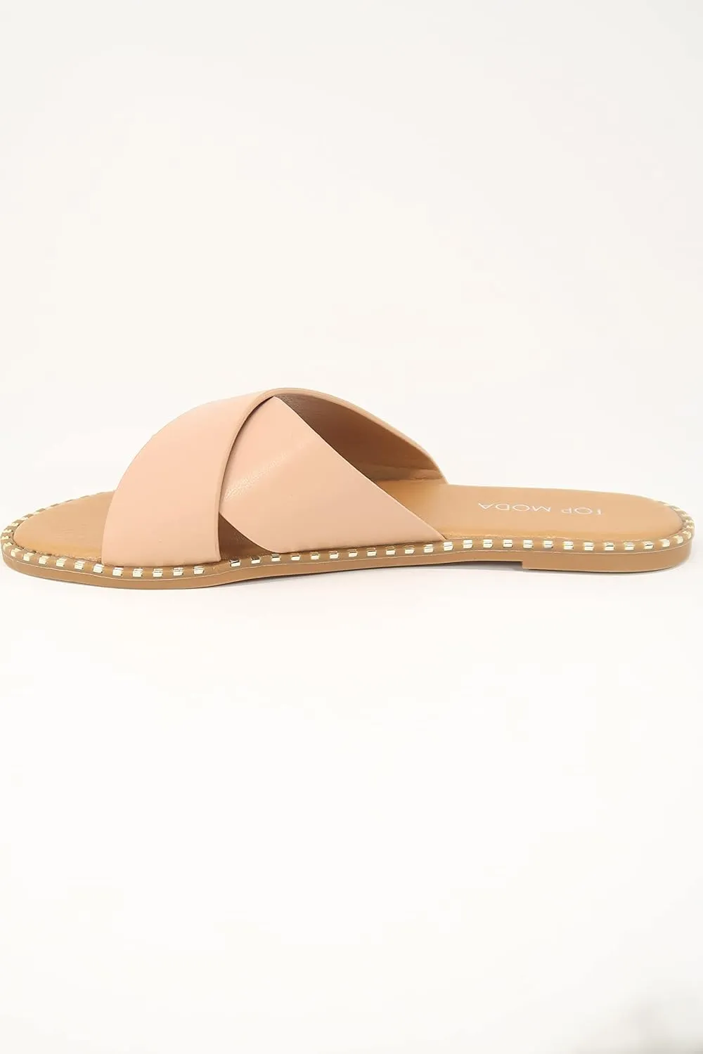 TOP Moda Women Open Toe Flat Fashion Sandals