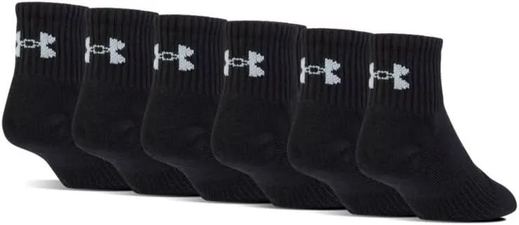 Under Armour Adult Cotton Quarter Socks, Multipairs