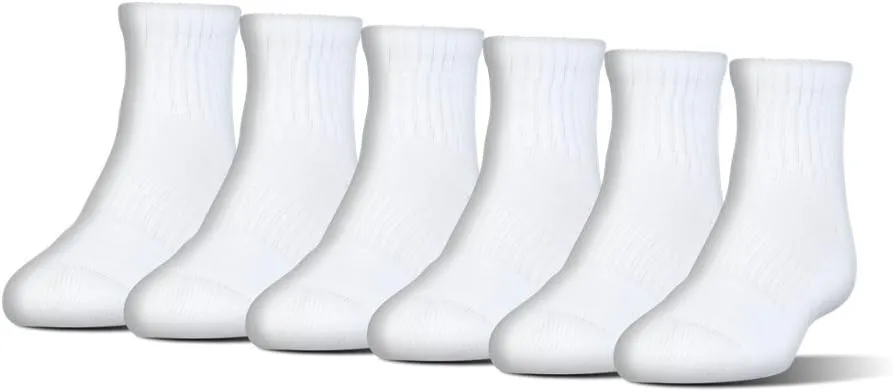 Under Armour Adult Cotton Quarter Socks, Multipairs