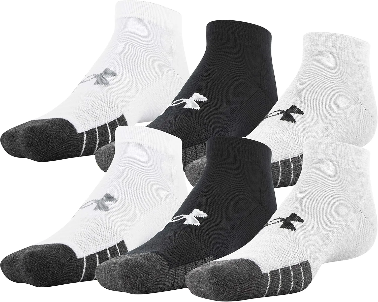 Under Armour Adult Performance Tech Low Cut Socks (3 and 6 Pack)