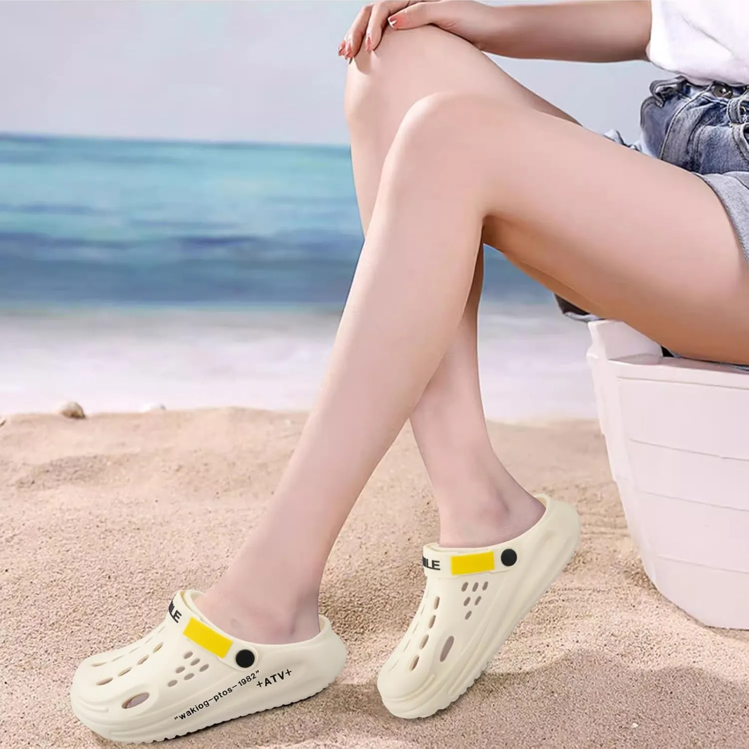Unisex Garden Clogs Breathable Quick Drying Garden Shoes Slip-on Outdoor Beach Slippers for Men and Women