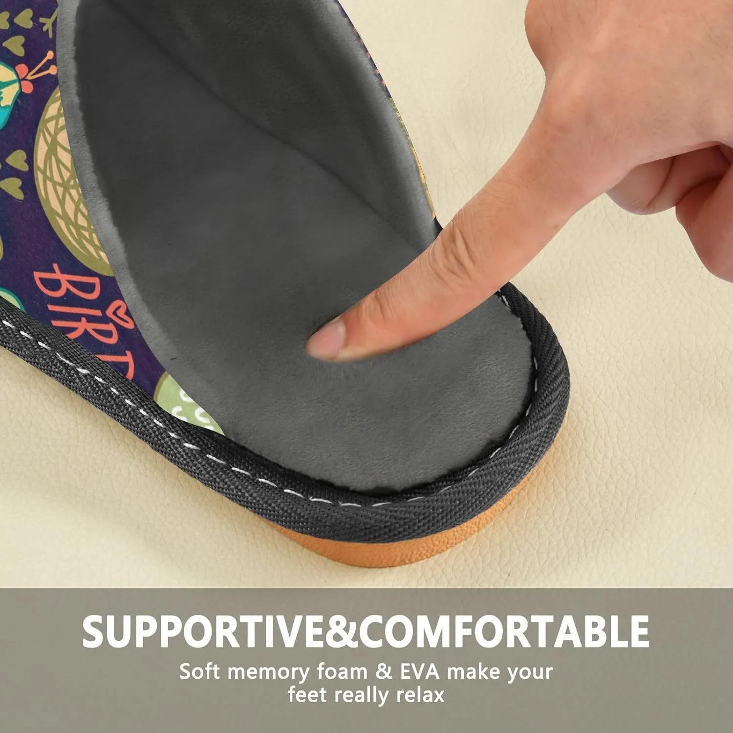 Unisex Slippers for Home Womens Bedroom Shoes Indoor Outdoor Slippers