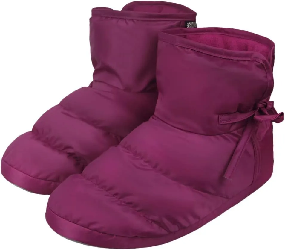 Unisex Winter Quilted Down Slipper Indoor Warm Cozy Slipper Boots Snow Booties Cotton Shoes for Women Men
