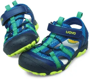 UOVO Boys Sandals Kids Sandals Hiking Athletic Closed-Toe Beach Summer Sandals for Boys Quick-Drying