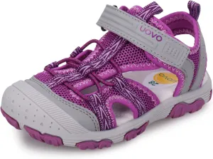 UOVO Boys Sandals Kids Sandals Hiking Athletic Closed-Toe Beach Summer Sandals for Boys Quick-Drying