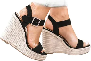 UTIKLIOU Wedge Sandals for Women Platform Sandals Open Toe Wedge Heels Casual Summer Sandals