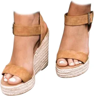 UTIKLIOU Wedge Sandals for Women Platform Sandals Open Toe Wedge Heels Casual Summer Sandals
