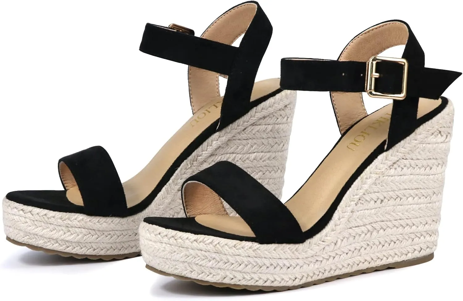 UTIKLIOU Wedge Sandals for Women Platform Sandals Open Toe Wedge Heels Casual Summer Sandals