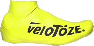 veloToze Short 2.0 Shoe Cover for Road Cycling Shoes - Waterproof, Windproof Overshoes for Bike Rides in Spring, Fall, Rainy, Cold Weather - Bright Colors Make Road Biking Trips Safer