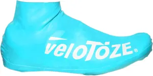 veloToze Short 2.0 Shoe Cover for Road Cycling Shoes - Waterproof, Windproof Overshoes for Bike Rides in Spring, Fall, Rainy, Cold Weather - Bright Colors Make Road Biking Trips Safer