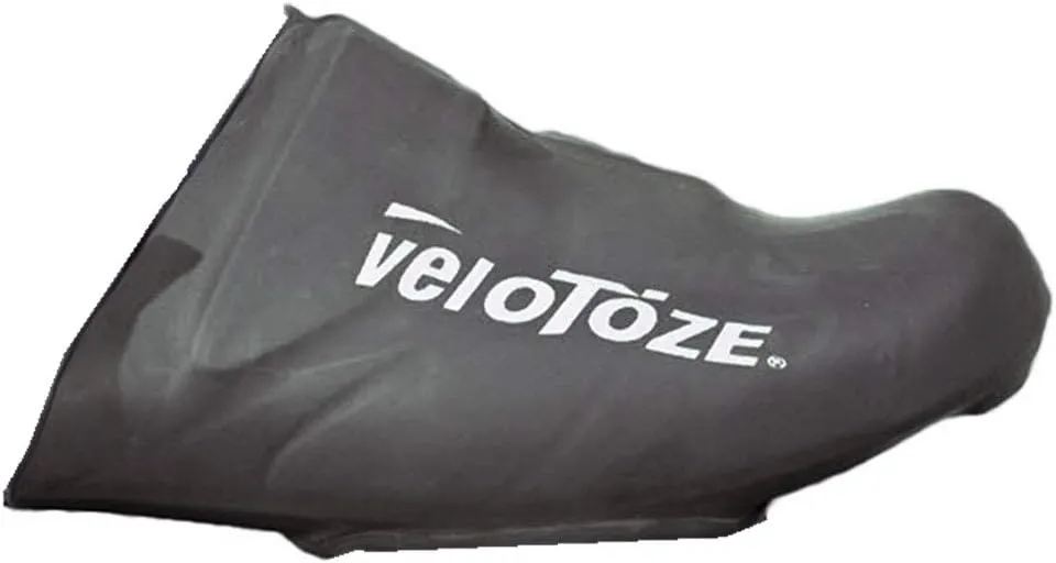 veloToze Toe Cover for Road Cycling Shoes - Keep feet Warmer in Cool, Spring and Fall Weather; Wear on Cleated Road Cycling Shoes - for Men and Women