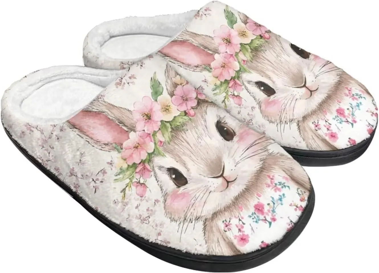 Veniyate House Slippers for Women Size 5.5-12 Anti-slip Winter Warm Sandals