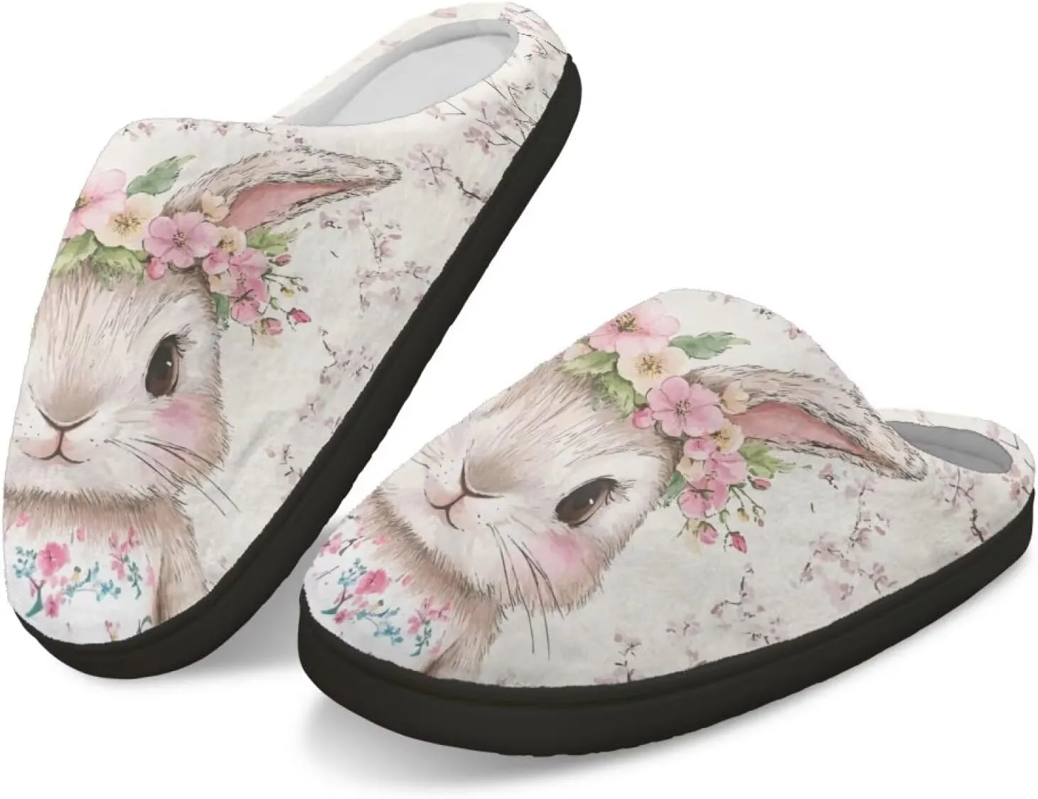 Veniyate House Slippers for Women Size 5.5-12 Anti-slip Winter Warm Sandals