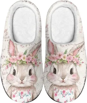 Veniyate House Slippers for Women Size 5.5-12 Anti-slip Winter Warm Sandals