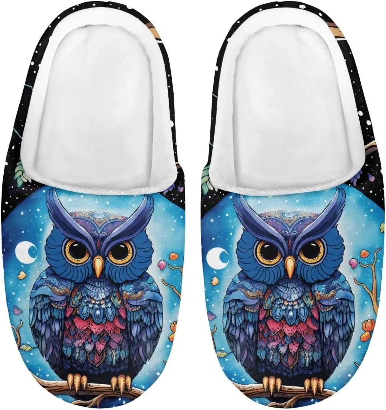 Veniyate Kids Fuzzy House Memory Foam Slippers Bedroom Shoes Cozy Indoor Slide for Boys Girls
