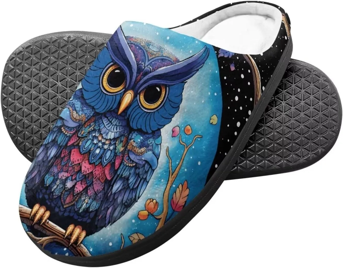 Veniyate Kids Fuzzy House Memory Foam Slippers Bedroom Shoes Cozy Indoor Slide for Boys Girls
