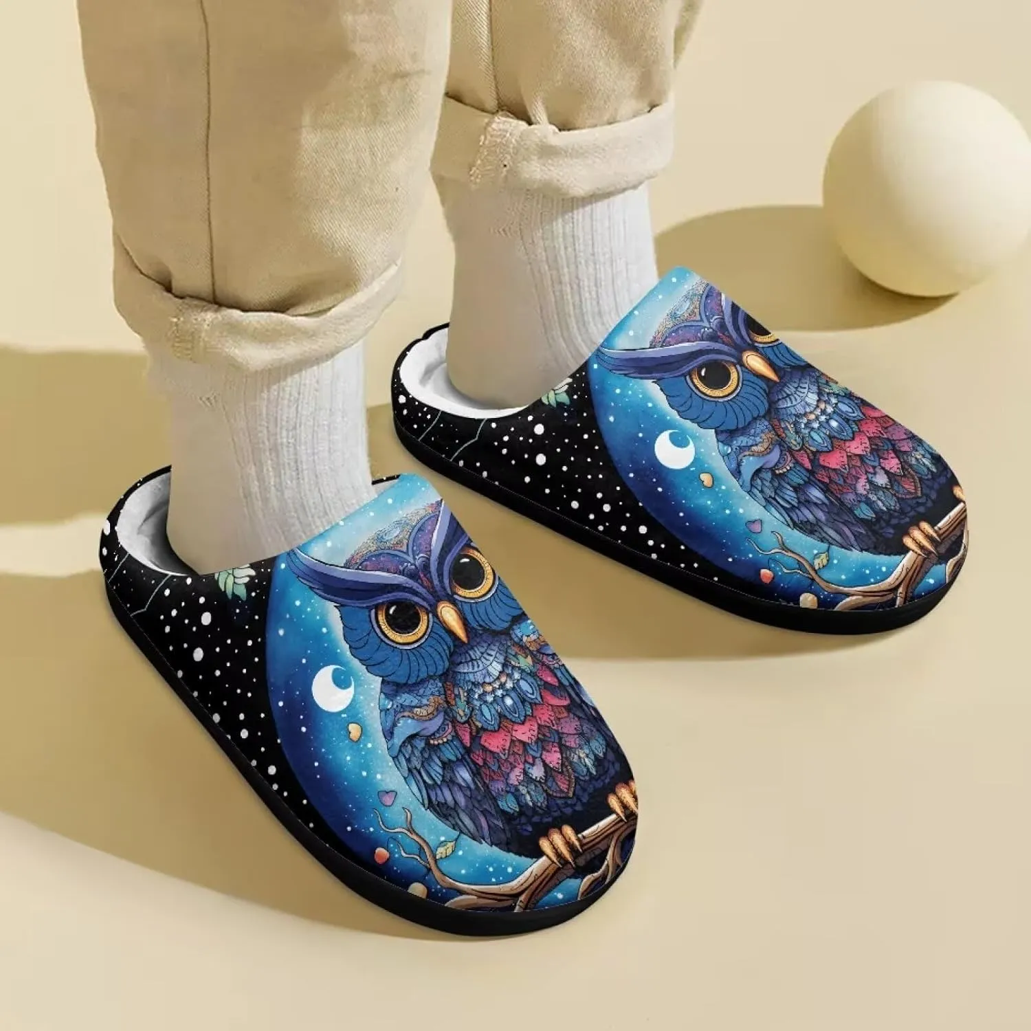 Veniyate Kids Fuzzy House Memory Foam Slippers Bedroom Shoes Cozy Indoor Slide for Boys Girls