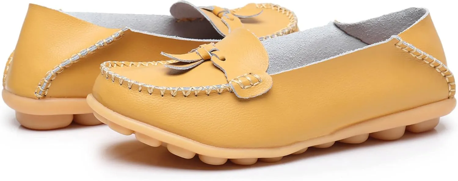 VenusCelia Women's Decoration Comfort Walking Flat Loafer